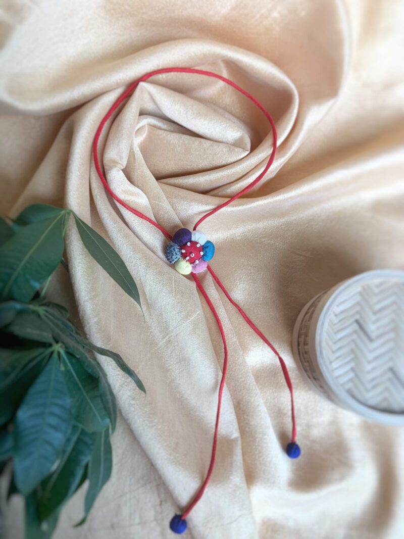 Timeless Charm: Handcrafted Floral Thread Necklace